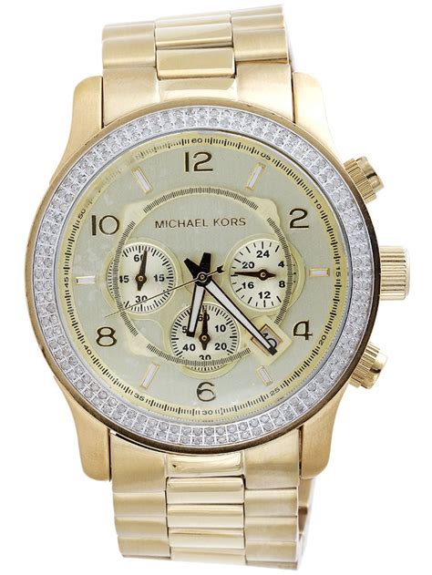 michael kors diamond watch mens